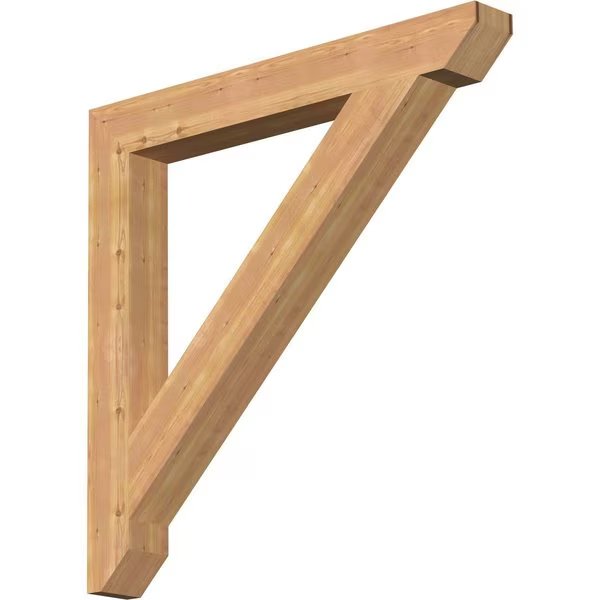 Traditional Slat Smooth Bracket, Western Red Cedar, 5 1/2